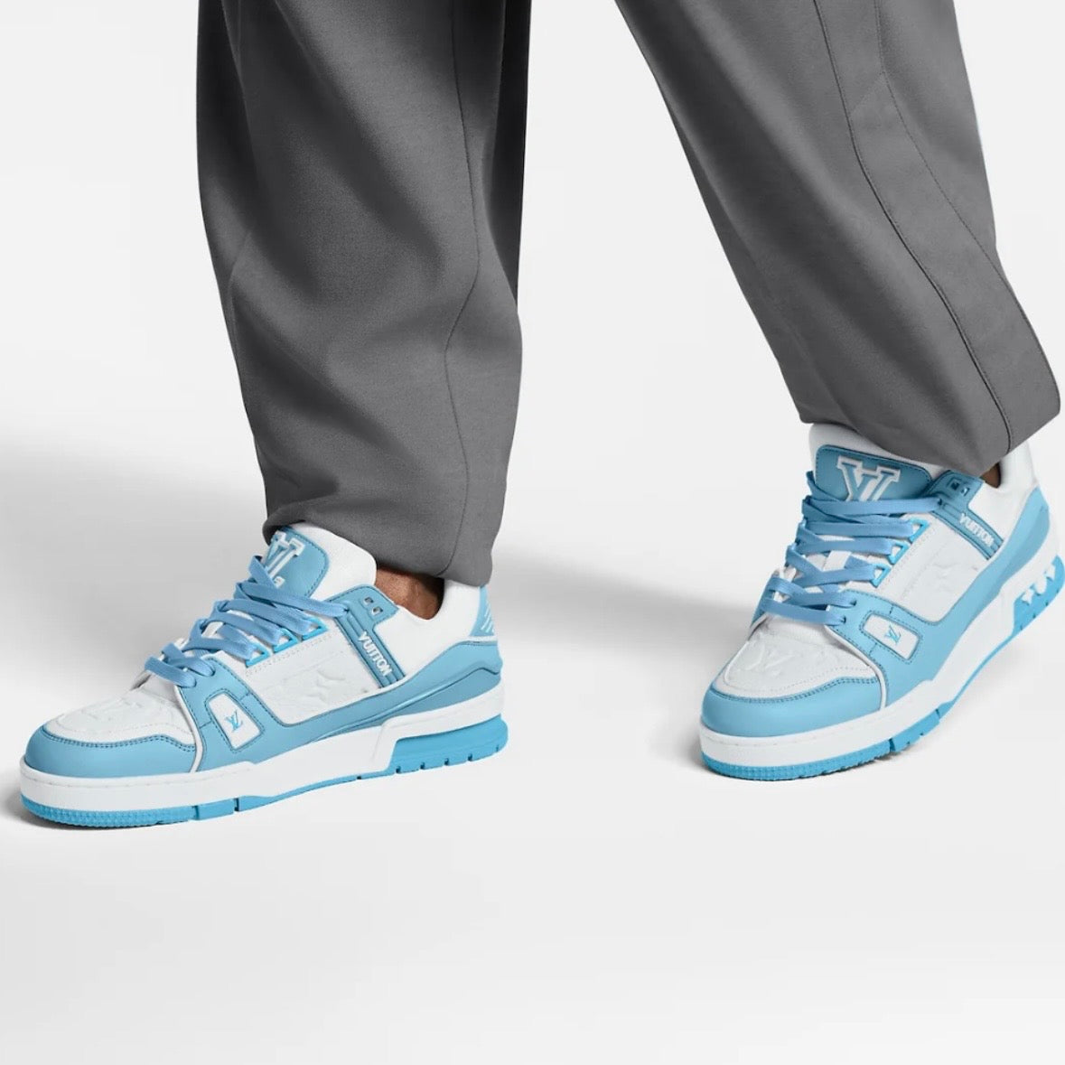 Louis Vuitton LV Trainer White/Sky Blue