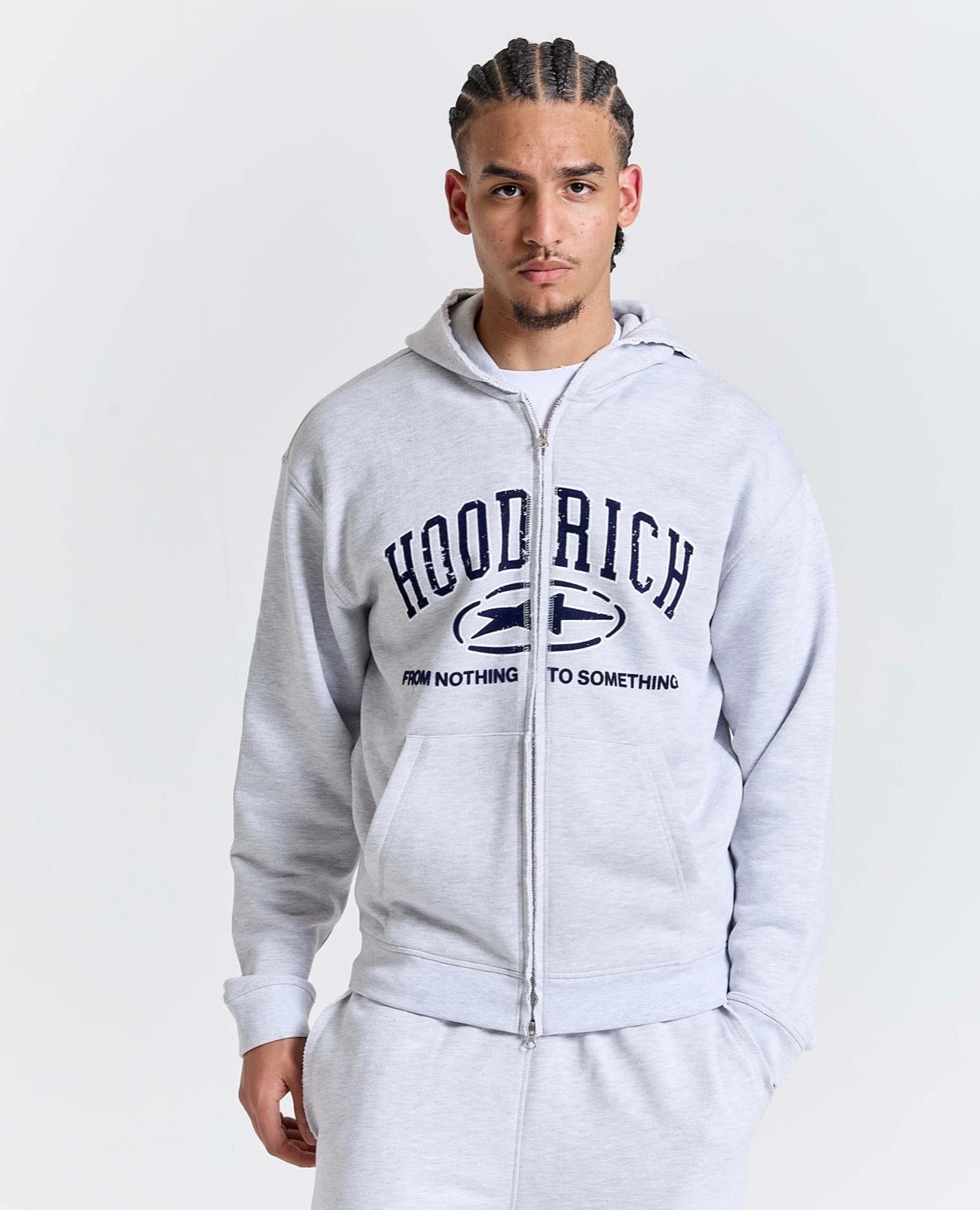 Hoodrich Full Zip Hoodie "Grey"