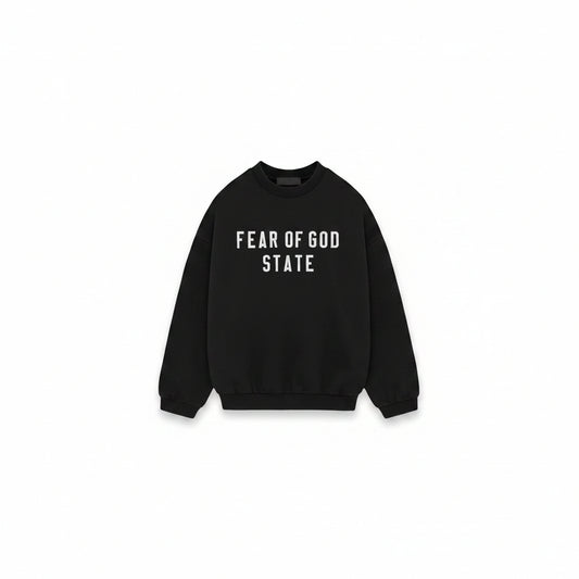 Fear of God State Crewneck Sweatshirt - Jet Black