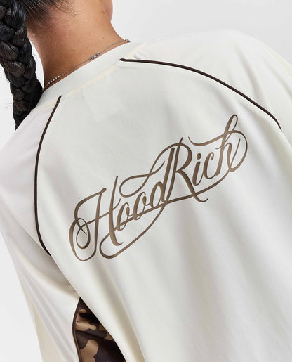 Hoodrich Field Oversized Jersey – White / Camo