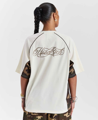Hoodrich Field Oversized Jersey – White / Camo