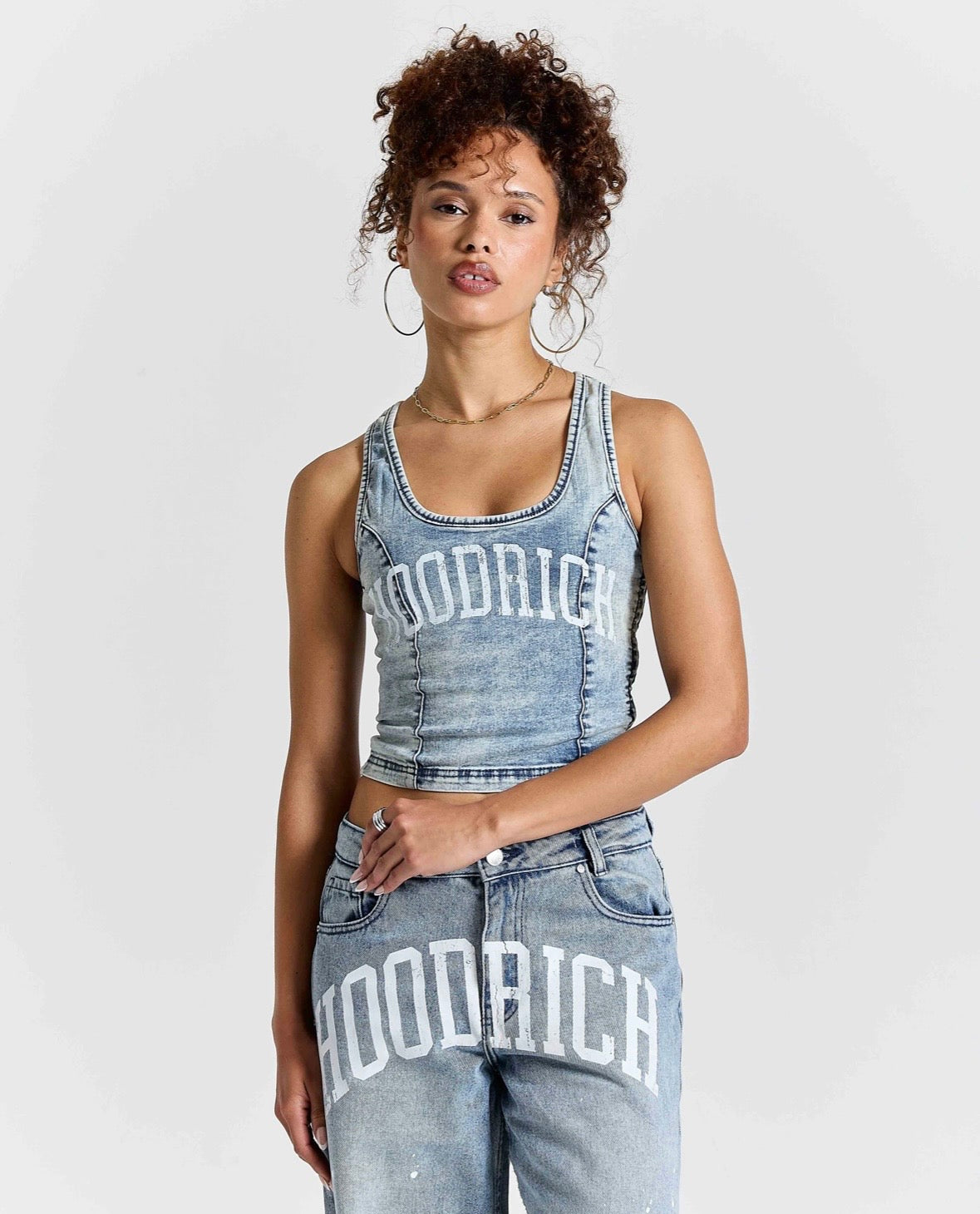 Hoodrich Winners Circle Relic Fitted Denim Tank