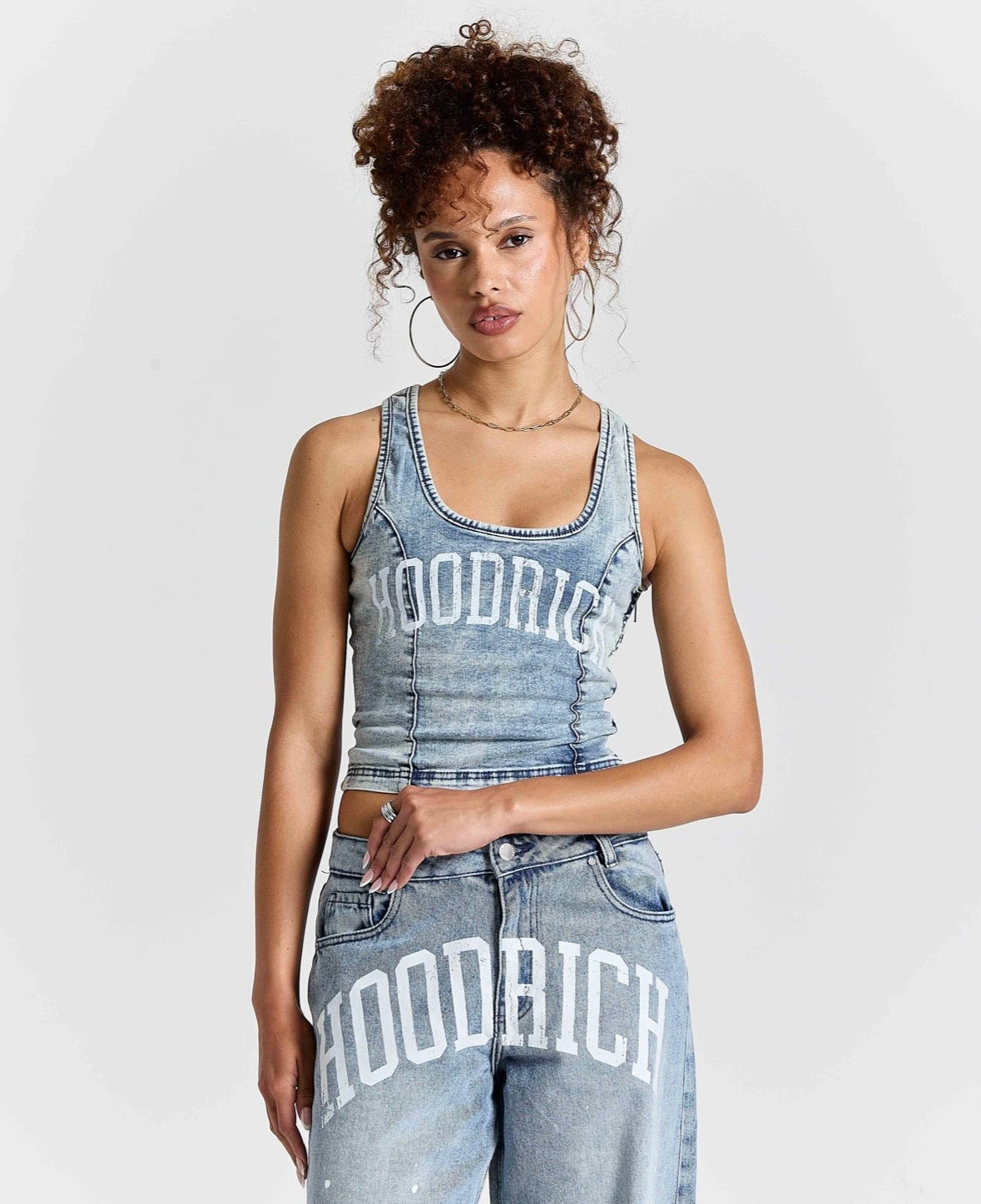 Hoodrich Winners Circle Relic Fitted Denim Tank