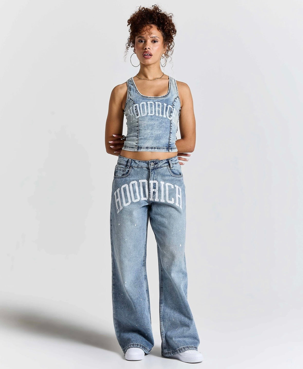 Hoodrich Winners Circle Relic Fitted Denim Tank