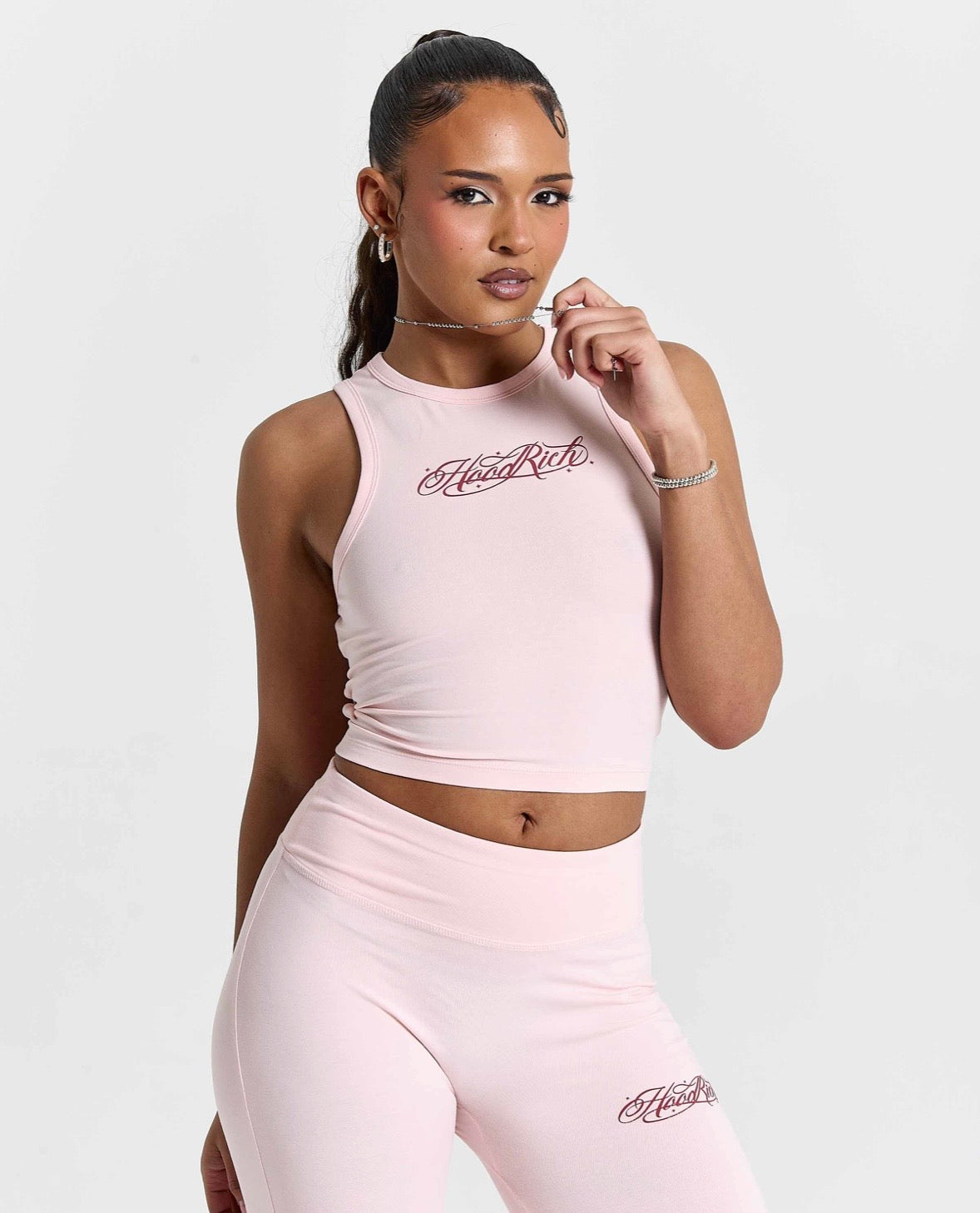Hoodrich Solace Tie Back Racer Vest – Pink