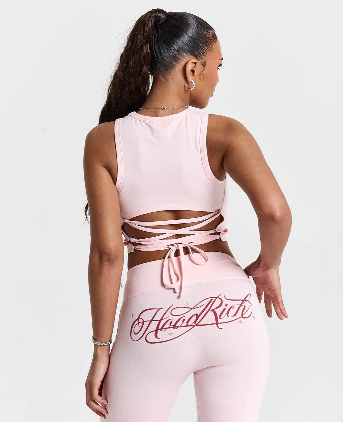 Hoodrich Solace Tie Back Racer Vest – Pink