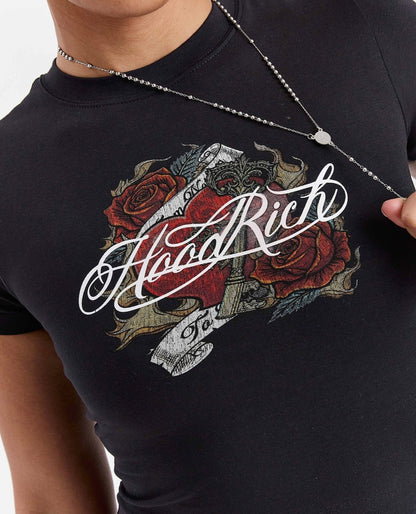 Hoodrich Fitted T-Shirt – Black