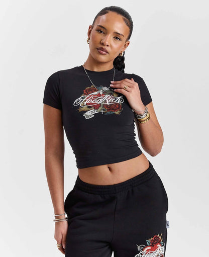 Hoodrich Fitted T-Shirt – Black