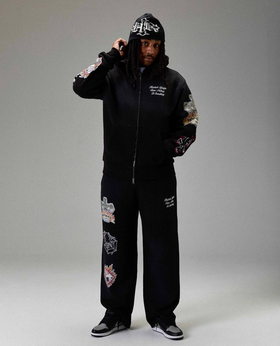 Hoodrich Premium Full Zip Hoodie "Black"