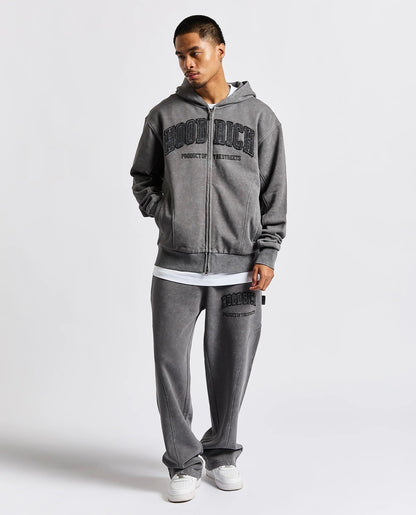 Hoodrich Full Zip Hoodie "Dark Grey"