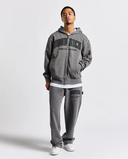Hoodrich Full Zip Hoodie "Dark Grey"