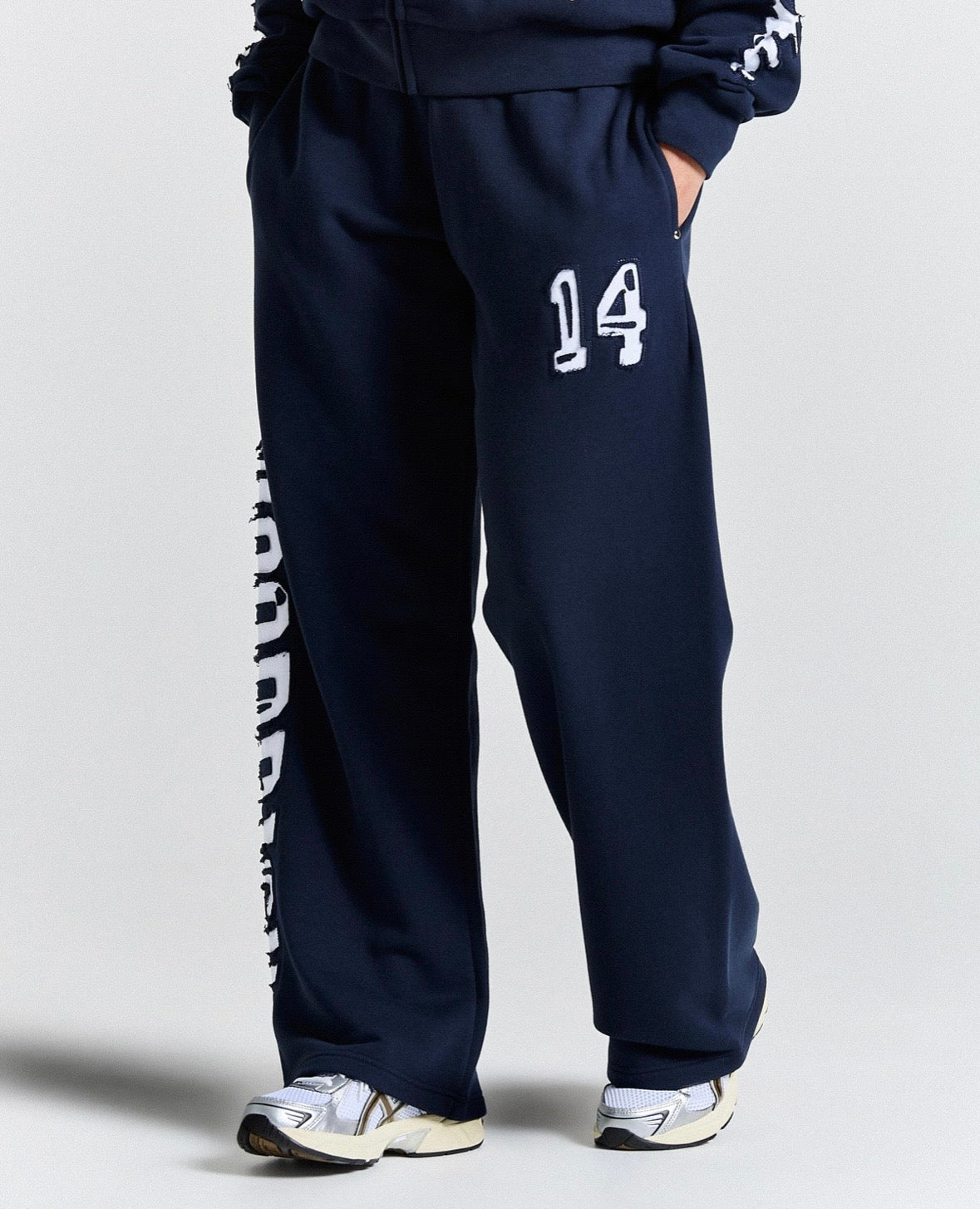 Hoodrich Wide Leg Joggers – Navy