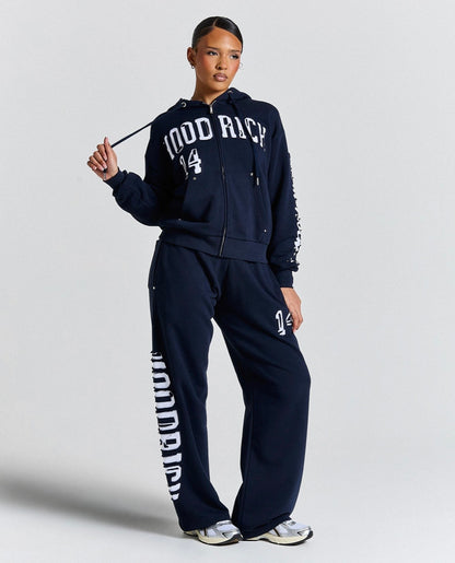 Hoodrich Wide Leg Joggers – Navy