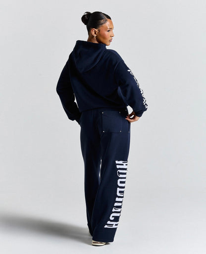 Hoodrich Wide Leg Joggers – Navy