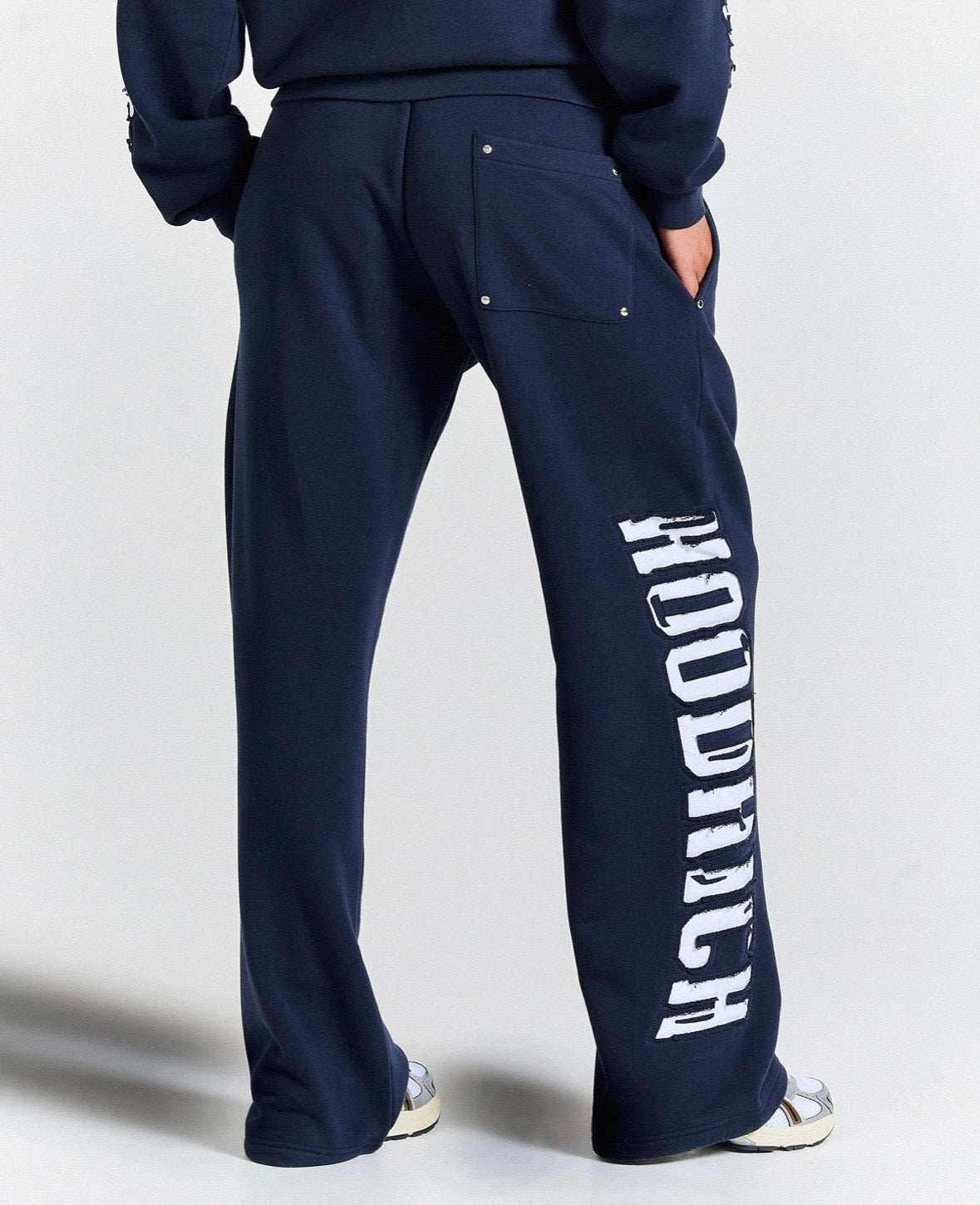 Hoodrich Wide Leg Joggers – Navy