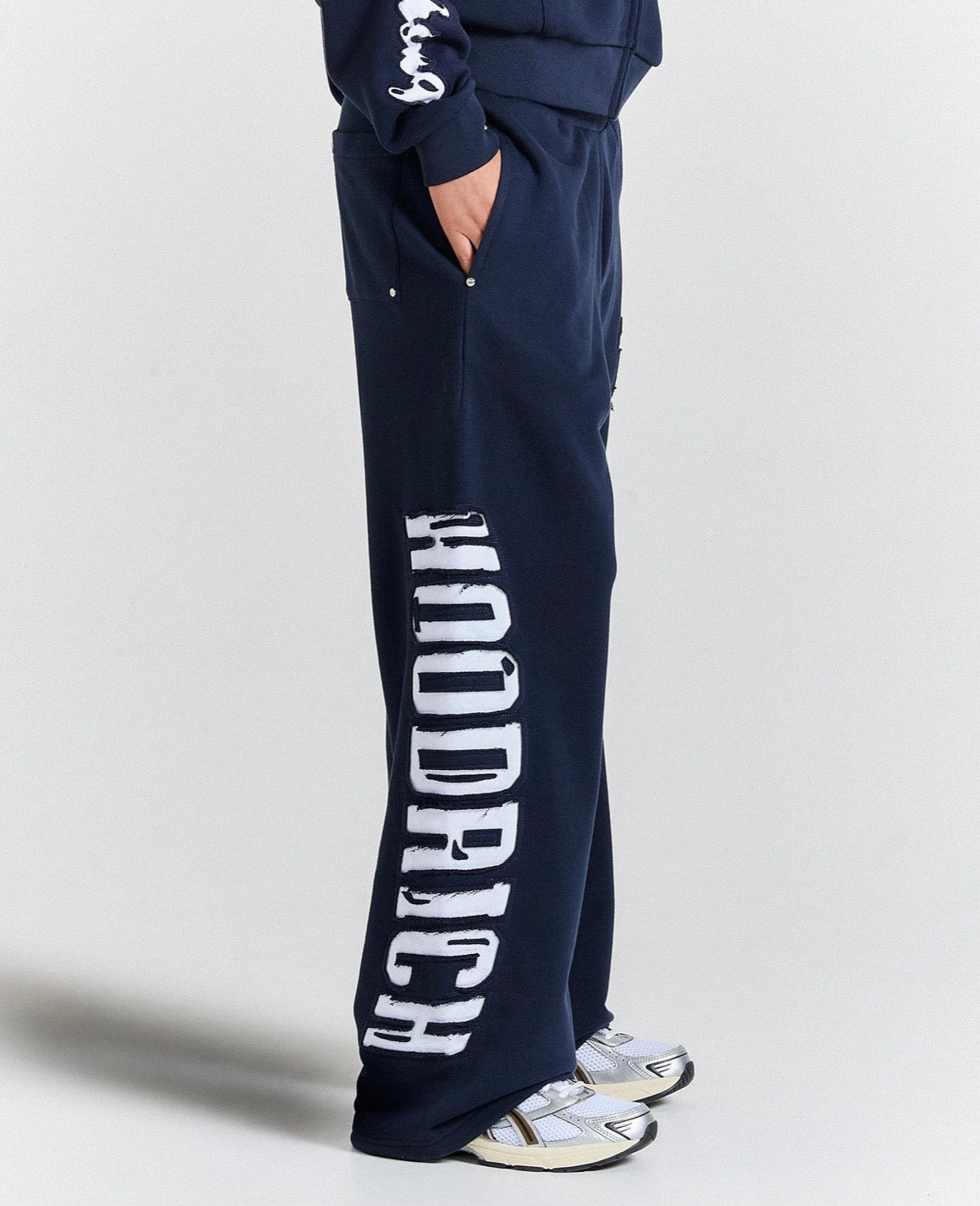 Hoodrich Wide Leg Joggers – Navy