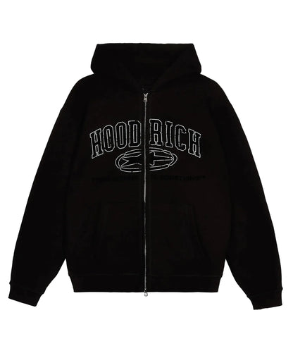 Hoodrich Full Zip Hoodie "Black"