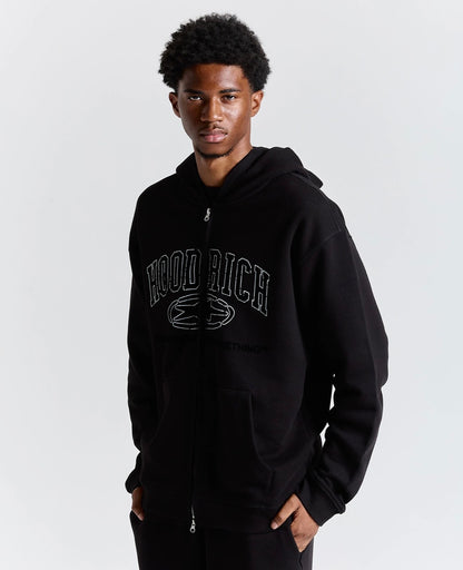 Hoodrich Full Zip Hoodie "Black"